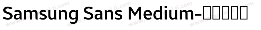 Samsung Sans Medium字体转换